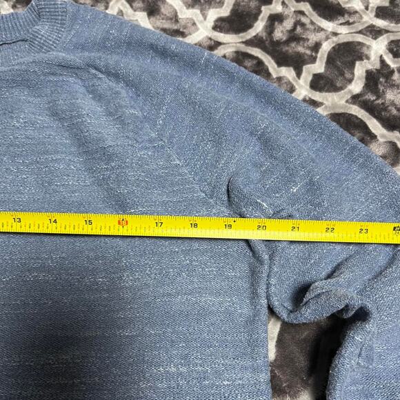 Gap Cotton Tweed Sweater Women's Medium Pullover Crewneck Light Blue Jumper - Picture 5 of 8